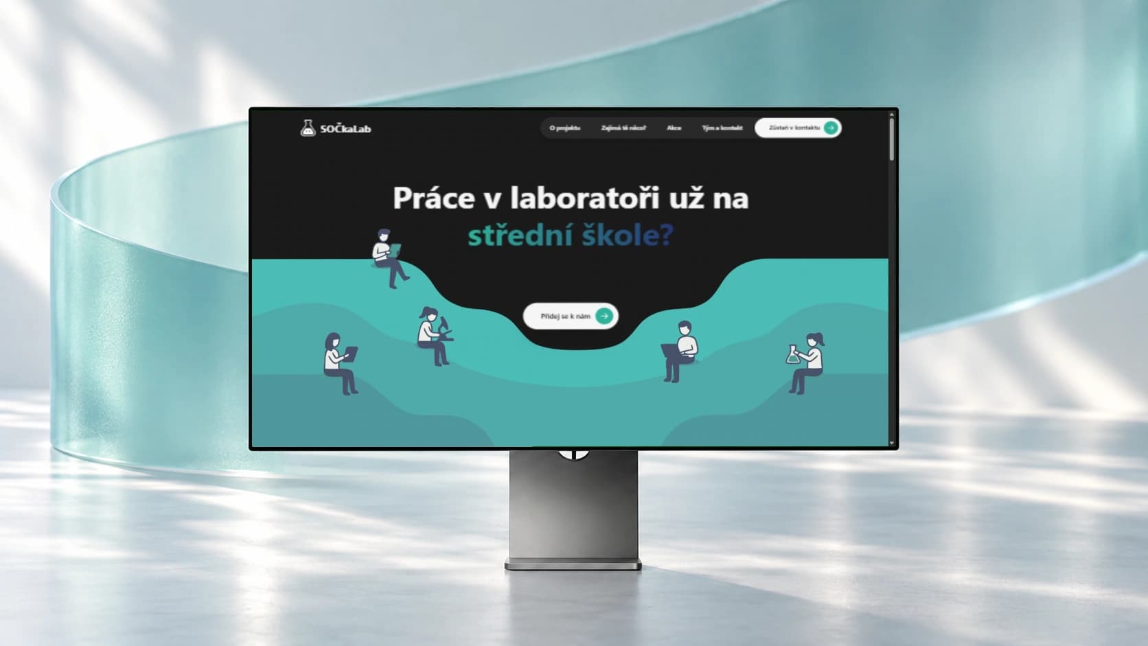 SOČkaLab: web na monitoru