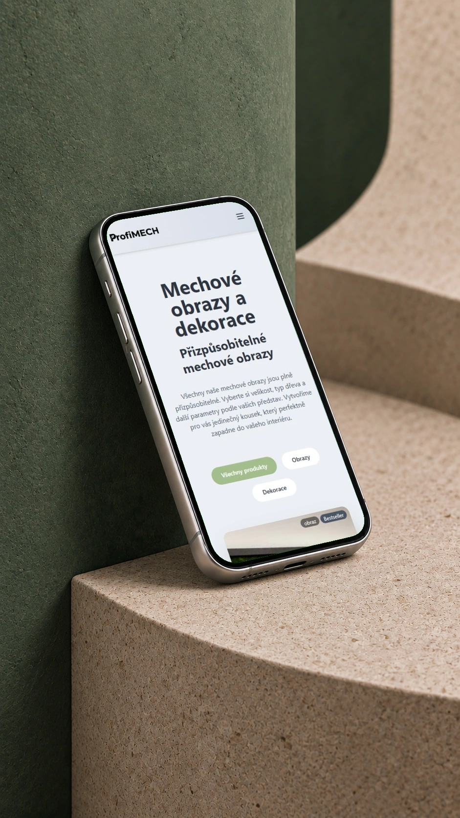 Profimech — mobilní přehled nabídky