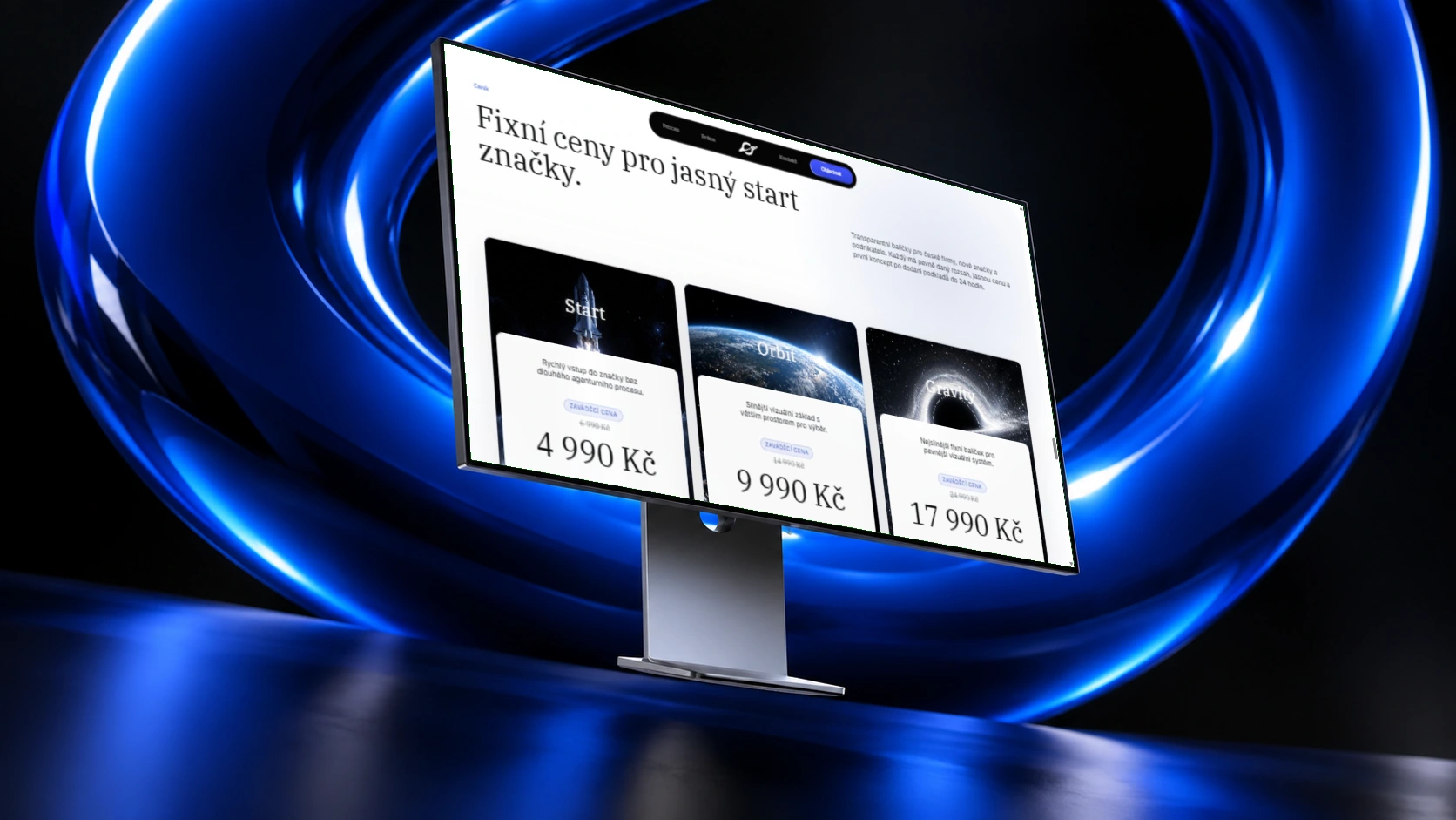 Singularity — další část webu na monitoru